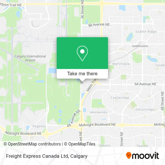 Freight Express Canada Ltd map