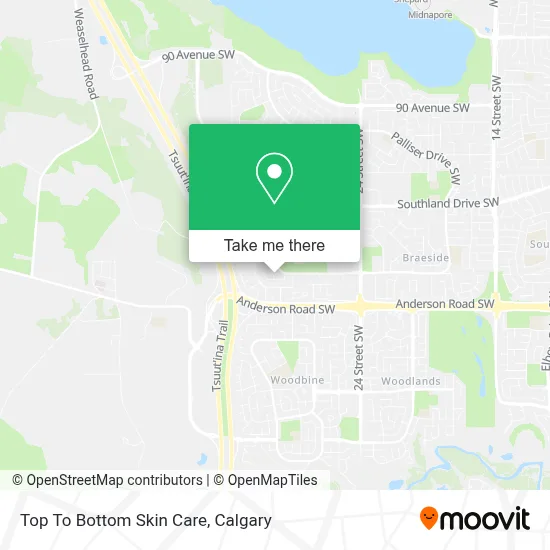 Top To Bottom Skin Care map