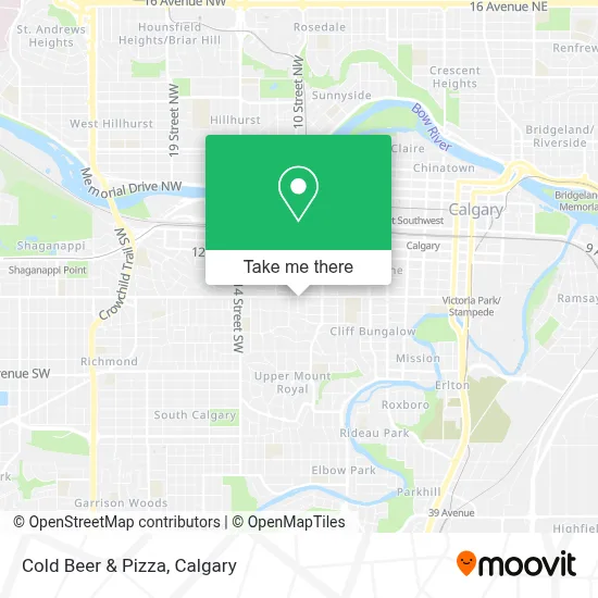 Cold Beer & Pizza map