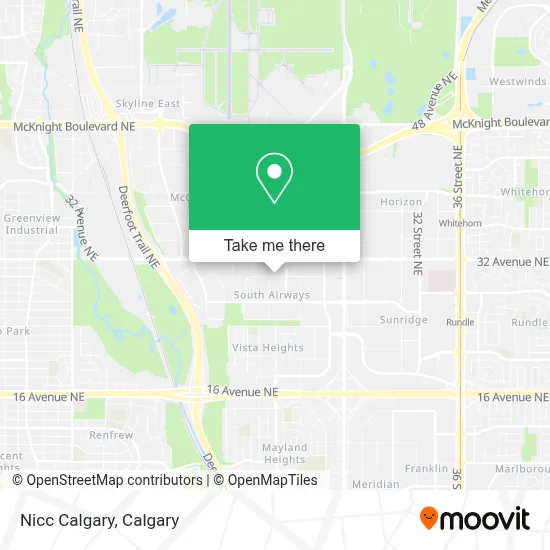 Nicc Calgary map