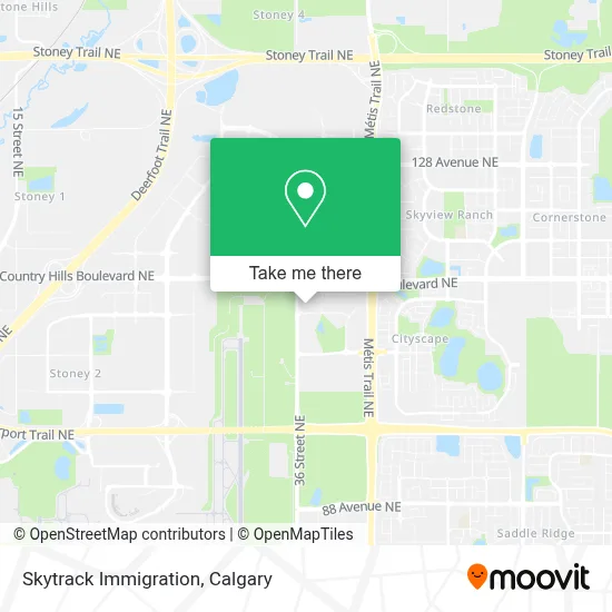 Skytrack Immigration map