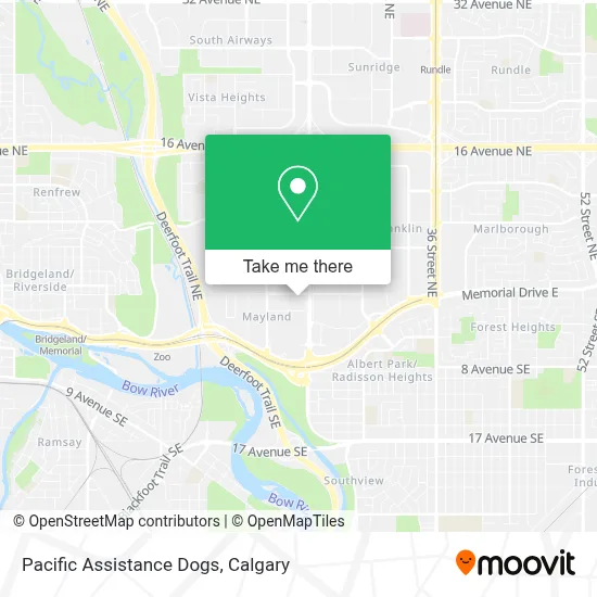 Pacific Assistance Dogs map
