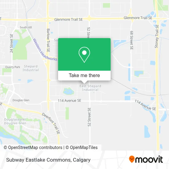 Subway Eastlake Commons map