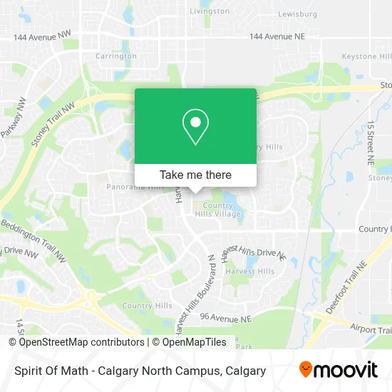Spirit Of Math - Calgary North Campus map
