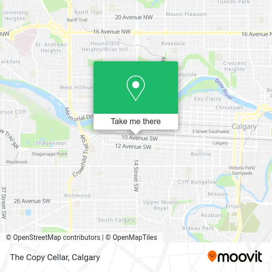 The Copy Cellar map