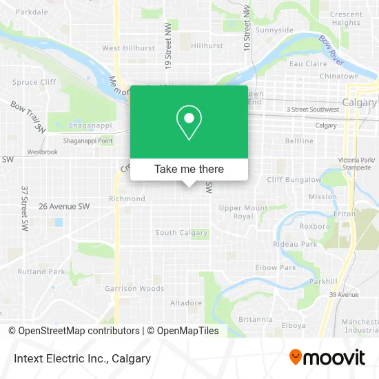 Intext Electric Inc. map
