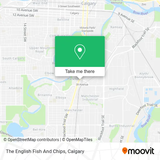 The English Fish And Chips map