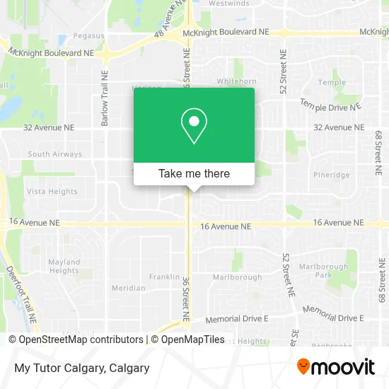 My Tutor Calgary map