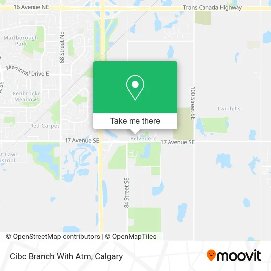 Cibc Branch With Atm map