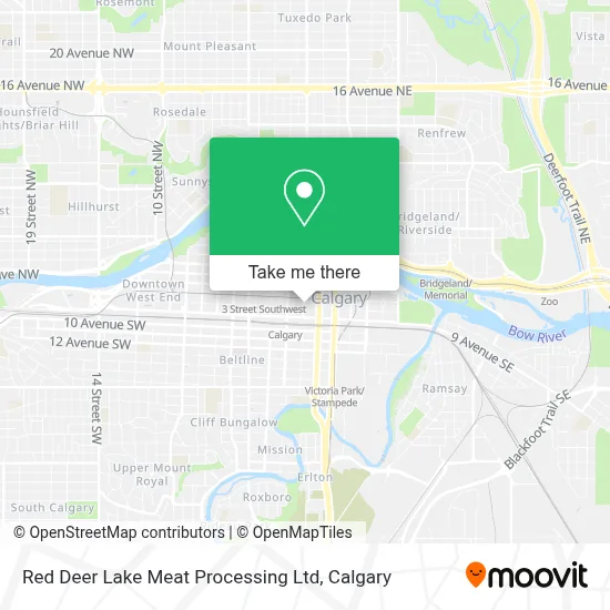 Red Deer Lake Meat Processing Ltd map