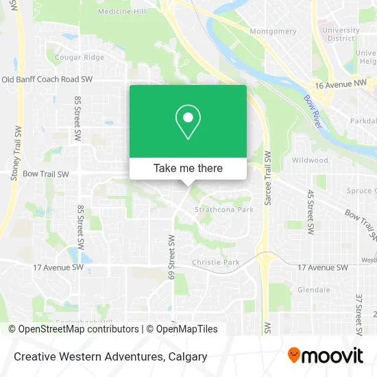 Creative Western Adventures map