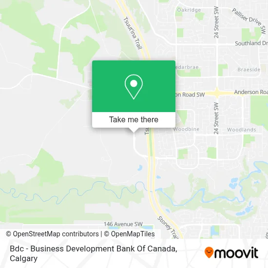 Bdc - Business Development Bank Of Canada map
