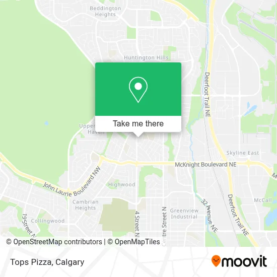 Tops Pizza map