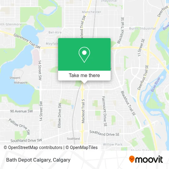 Bath Depot Calgary map