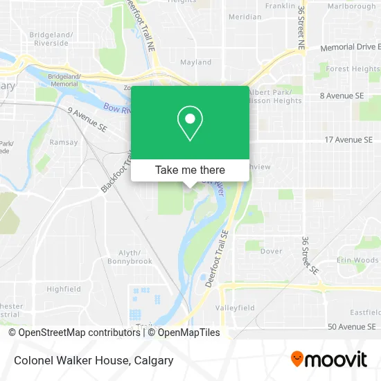 Colonel Walker House map