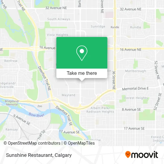 Sunshine Restaurant map