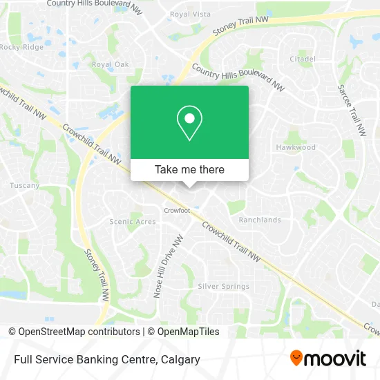 Full Service Banking Centre map