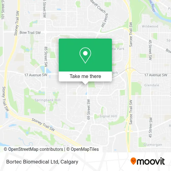 Bortec Biomedical Ltd map