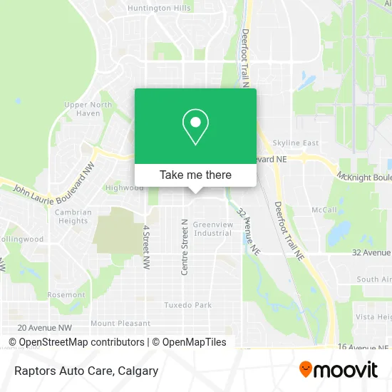 Raptors Auto Care map
