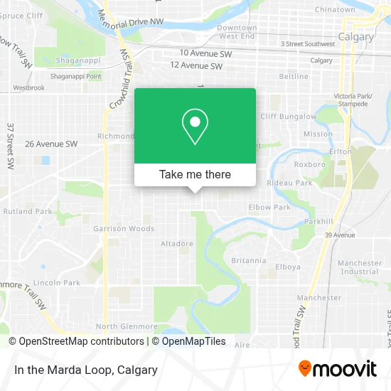 In the Marda Loop map