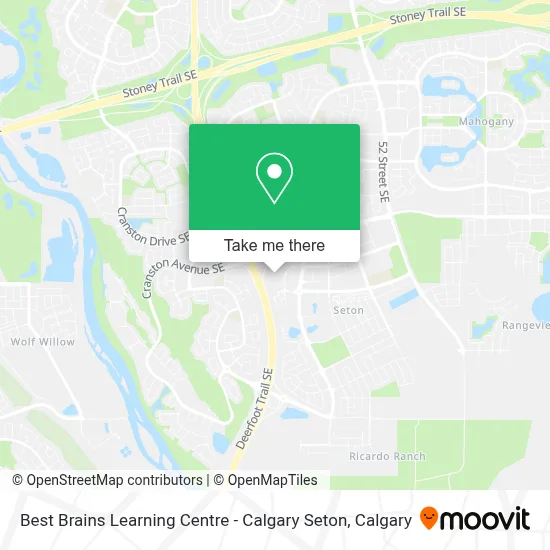 Best Brains Learning Centre - Calgary Seton map