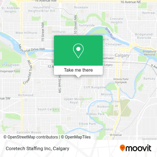 Coretech Staffing Inc map