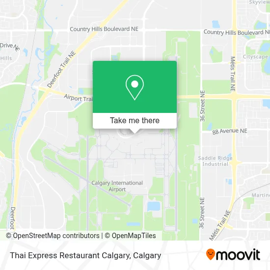 Thai Express Restaurant Calgary map