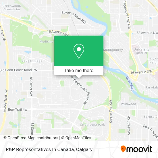R&P Representatives In Canada map
