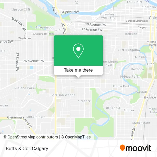 Butts & Co. map