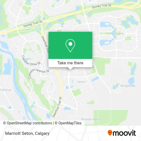 Marriott Seton map