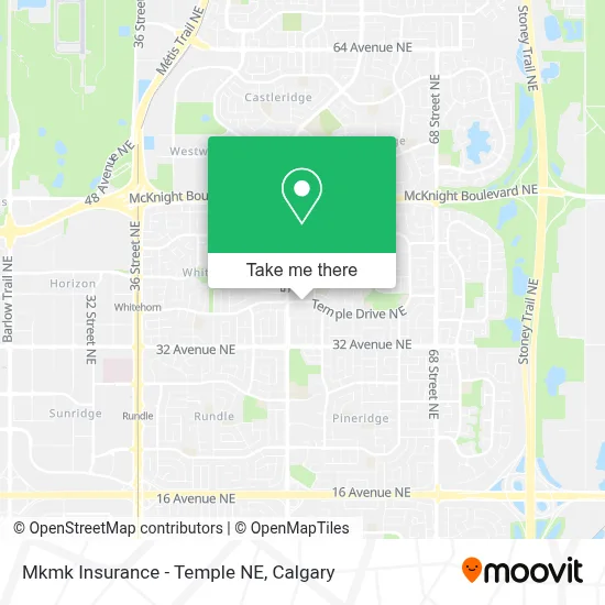 Mkmk Insurance - Temple NE map