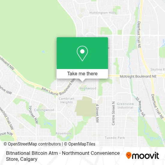 Bitnational Bitcoin Atm - Northmount Convenience Store map