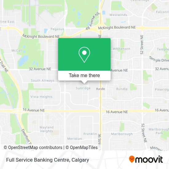 Full Service Banking Centre map