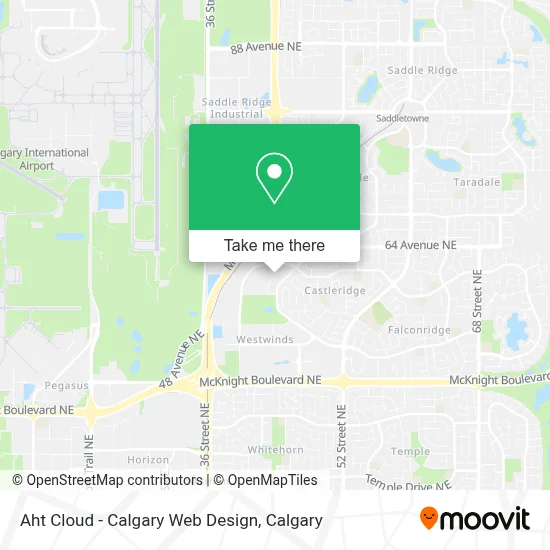 Aht Cloud - Calgary Web Design map