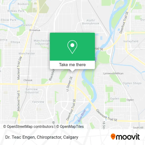 Dr. Teac Engen, Chiropractor map