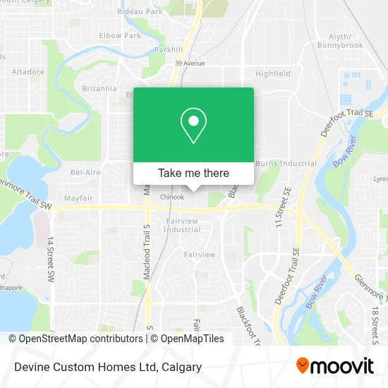 Devine Custom Homes Ltd map