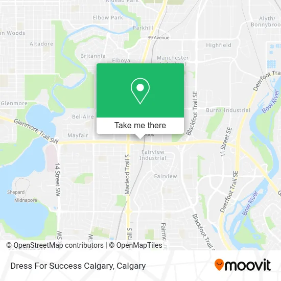 Dress For Success Calgary map