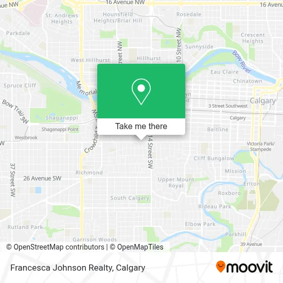 Francesca Johnson Realty map