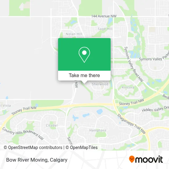 Bow River Moving map