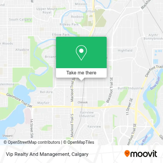 Vip Realty And Management map