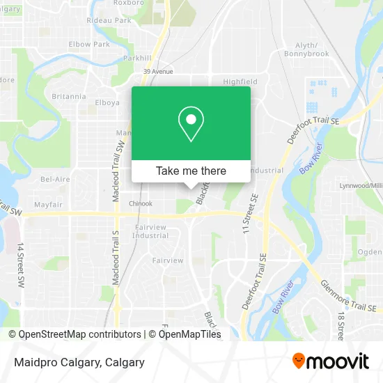 Maidpro Calgary map