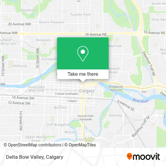 Delta Bow Valley map
