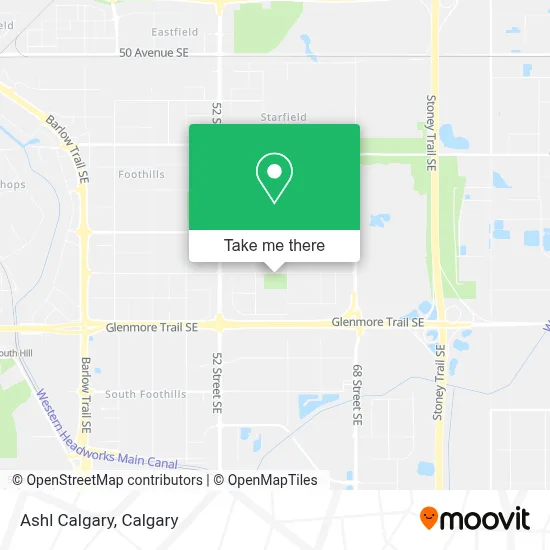 Ashl Calgary map
