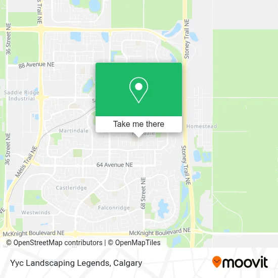 Yyc Landscaping Legends map