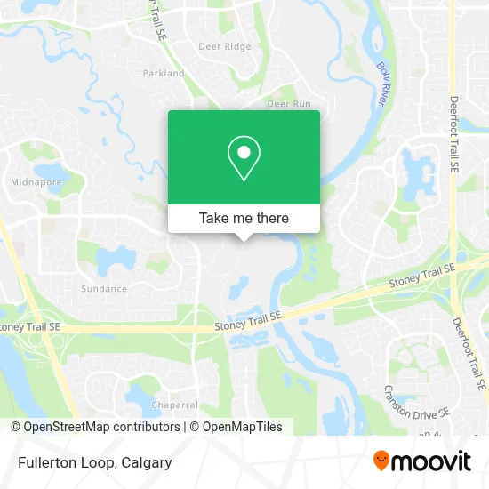 Fullerton Loop map