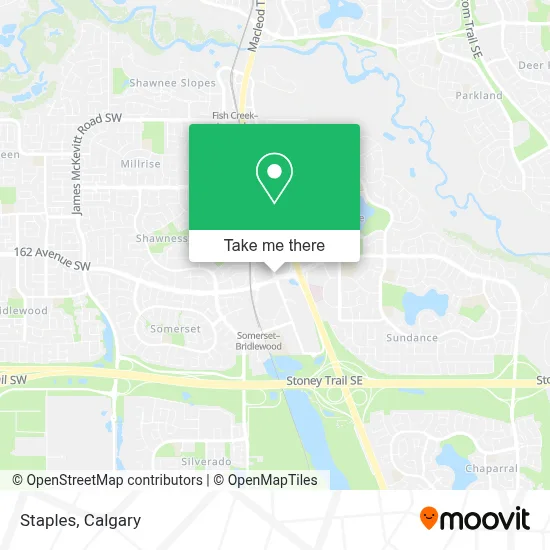Staples map