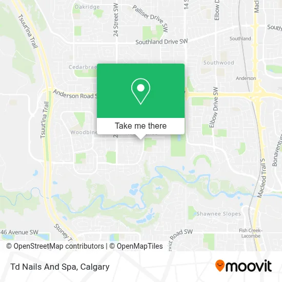 Td Nails And Spa map
