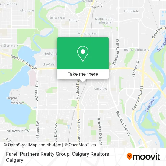 Farell Partners Realty Group, Calgary Realtors map