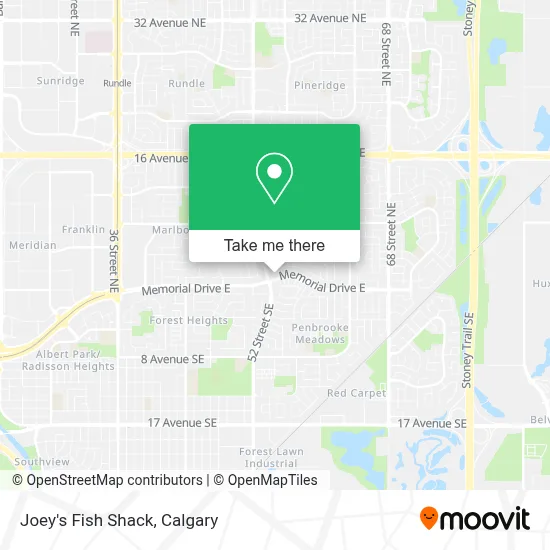 Joey's Fish Shack map