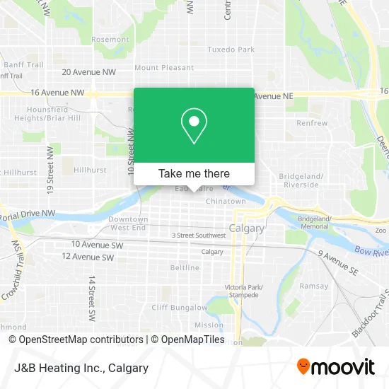 J&B Heating Inc. map